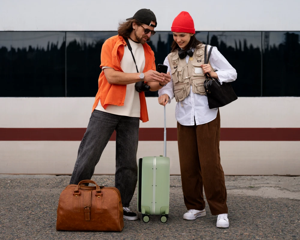 colorful carry on luggage